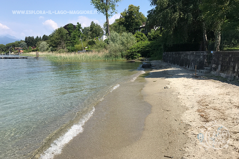 Spiaggia Ceresolo Laveno-Mombello Lago Maggiore