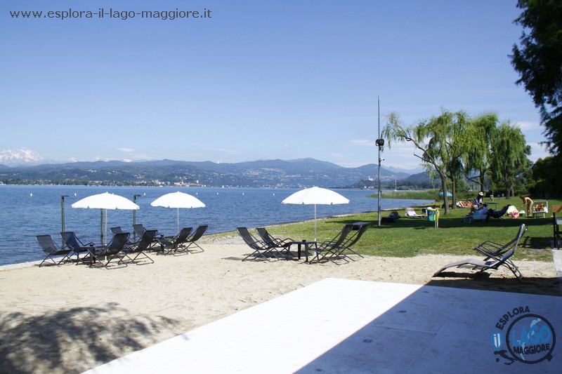 Spiaggia Lido di Lisanza Sesto Calende Lago Maggiore