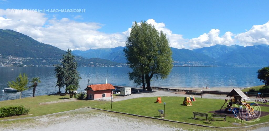 Spiaggia Lido di Zenna a Maccagno sul Lago Maggiore