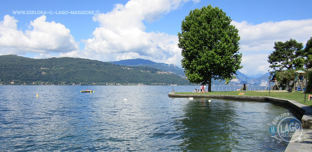 Spiaggia di Arolo a Leggiuno sul Lago Maggiore