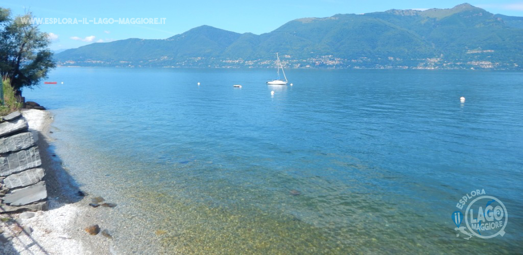 Spiagge Ca Bianca, Varesella, Belmonte e Tri Sgaritt a Brezzo di Bedero sul Lago Maggiore