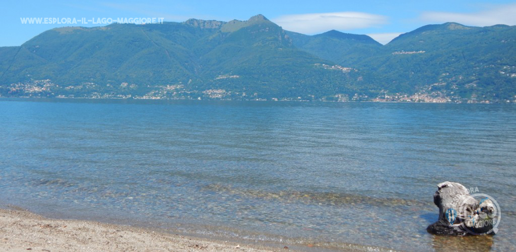 Spiaggia Il boschettino a Germignaga sul Lago Maggiore